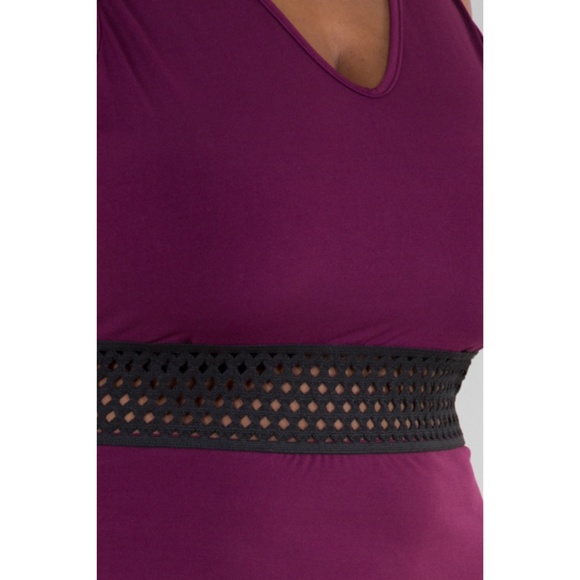 2-3x V-neck Sleeveless With Elastic Fitted Mini DR - Picture 5 of 7